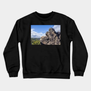 Devil's Wall, rocks, Blankenburg, Harz, Saxony-Anhalt, Germany Crewneck Sweatshirt